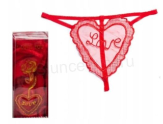 Dámské sexy kalhotky - tanga Srdce (K377)