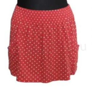 Dámská bavlněná minisukně červená velikost M (K379)