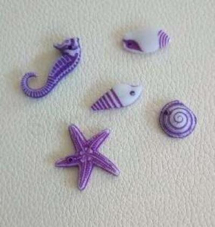 Mořský svět přívěšek zviřátka fialový (AC292)