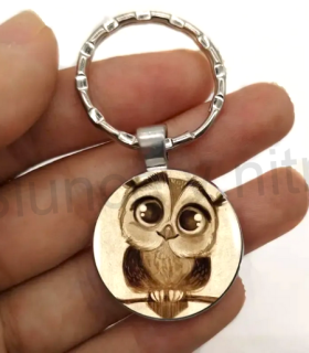 Přívěsek na klíče - sova  (H477)