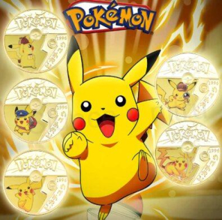 Pozlacená POKÉMON - mince (MA1)