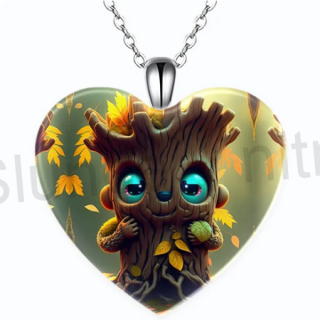 Nerezový náhrdelník s přívěskem srdce Grut - já jsem grut (BD812)