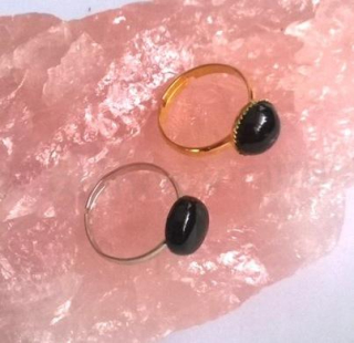 Nastavitelný minerální prsten onyx (X1719)