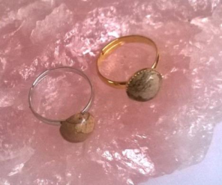 Nastavitelný minerální prsten jaspis (X1720)