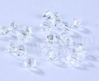 Korálky Swarovski Elements sluníčka 4 mm transparentní 10 kusů (AC58)