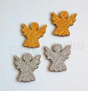 Dřevěné výřezy - vánoční ozdoby anděl, andílek (V153)