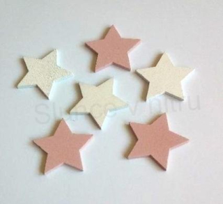 Dřevěné výřezy - vánoční ozdoby hvězda, hvězdička (V154)