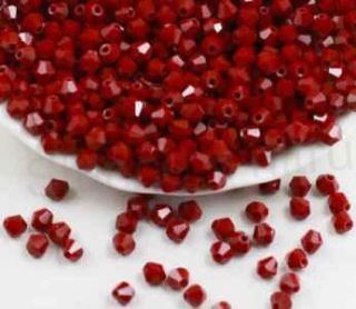 Korálky Swarovski Elements sluníčka 4 mm červené 10 kusů (AC61)