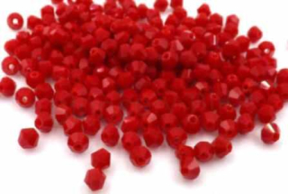 Korálky Swarovski Elements sluníčka 4 mm červené 10 kusy (AC63)