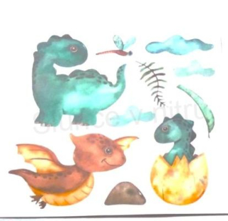 Dětská Samolepicí tapeta Zvířátka Dinosaurus (E847)