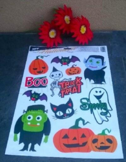 Okenní fólie halloween 30 x 42 cm (E860)