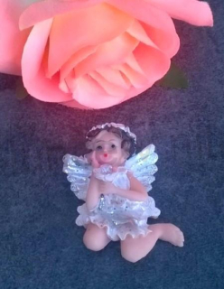 Dekorace, ozdoba Anděl, andílek magnetka (H510)