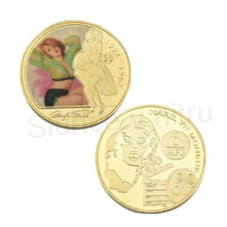 Pozlacená Marilyn Monroe - mince (MA3)