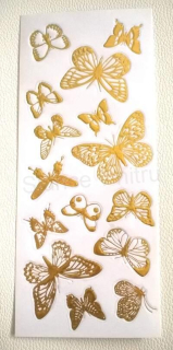 Samolepka, obtisk, dekorace motýlek 19 x 8 cm (E865)