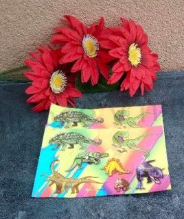 Samolepka, obtisk, dekorace Dinosaurus 16 x 11 cm (E866)