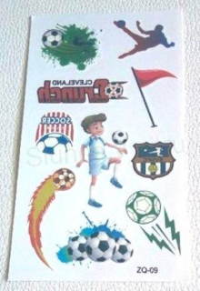Voděodolné, dočasné tetovaní Fotbal číslo 2 (E867)