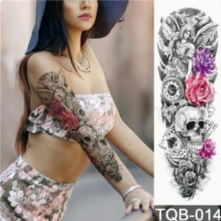 Voděodolné, dočasné tetovaní hodiny, anděl (E870)