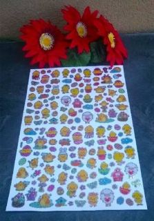 Velikonoce, velikonoční samolepka, obtisk, dekorace (E877)