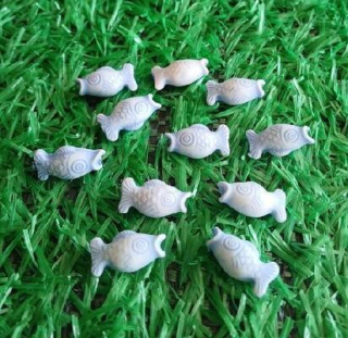 Modrý korálek ryba 17 x 8,5 mm (AC72)