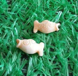 Oranžový korálek ryba 17 x 8,5 mm (AC73)