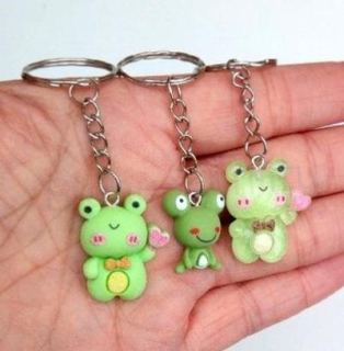Přívěsek na klíče - žába, žabka (H532)