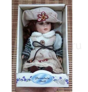 Porcelánová panenka s vůní levandule 25 cm (H535)