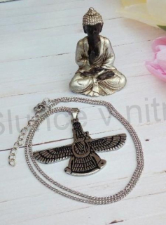 Řetízek s přívěškem orel, orlice z nerez oceli (BD827)