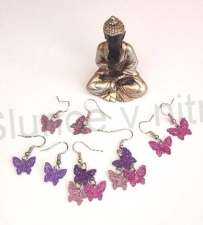 Visací náušnice motýl, motýlek více variant (BB775)