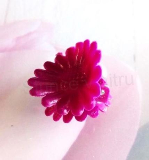 Mini skřipec do vlasů barevná kytička 18 x 18,2 mm fialová Tmavá (H540)