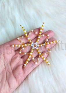 Vánoční korálková ozdoba hvězda (VAN6)