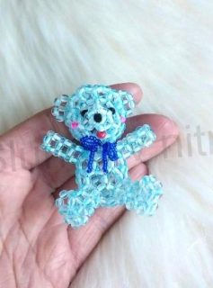 3D korálková ozdoba medvídek (VAN10)