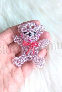 3D korálková ozdoba medvídek (VAN15)