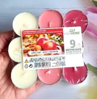 Čajová svíčka Jablko Skořice 9 kusů v balení (CH36)