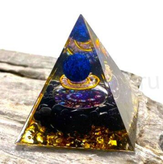 Orgonitová pyramida - spirálová energie 5,7 x 5 cm (PP182)