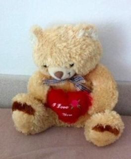 Plyšová hračka Medvídek se srdcem 45 cm (D910)