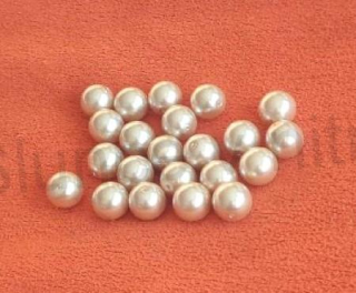 Skleněné voskované perle 12 mm – krémová (AC357)