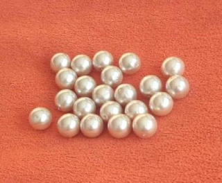 Skleněné voskované perle 8 mm – krémové (AC359)