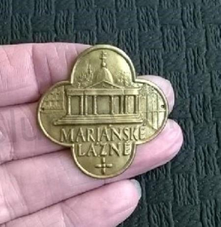 Turistický štítek na hůl - Mariánské Lázně (MB896)