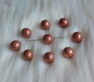 Skleněné voskované perle 12 mm – bronzová (AC371)