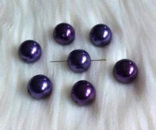 Skleněné voskované perle 16 mm – fialové (AC376)