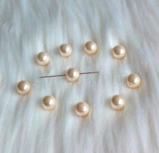 Skleněné voskované perle 12 mm – krémová (AC391)