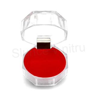 Plastová krabička na šperky průhledná (AE40)