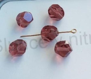 Skleněný broušený korálek 12 x 11 mm - 5 ks (AC402)
