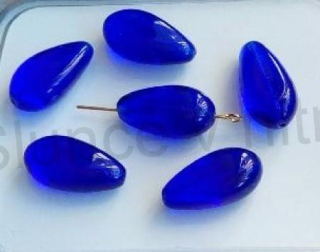 Skleněný ploškovaný korálek 24 x 12,6 mm (AC405)