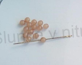 Skleněný korálek kulička 4 mm - 14 ks (AC409)