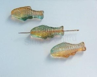 Skleněný korálek rybka 24,7 x 11,7 mm (AC423)