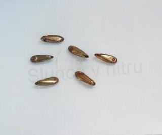Skleněný korálek jehla 10 x 3,5 mm - 6 ks (AC428)