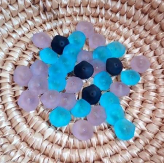 Skleněný korálek tvarovaný 18,8 mm více barev (AC433)