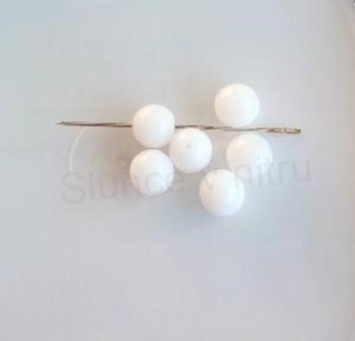 Skleněný korálek kulička  8 mm - 6 ks (AC441)