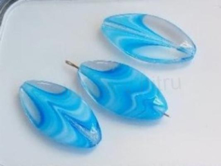 Skleněný korálek šváb 35,3 x 17,8 mm více balení (AC442)